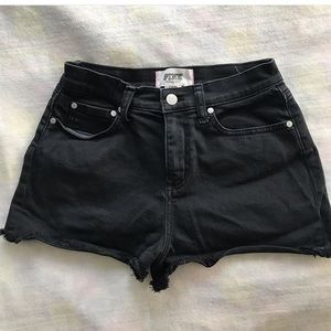 Black high waisted shorts